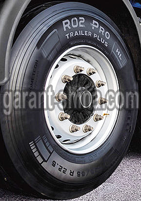 Pirelli R02 Pro Trailer Plus (прицепная) 385/65 R22.5 164K 24PR HL - Фото реальной шины на машине